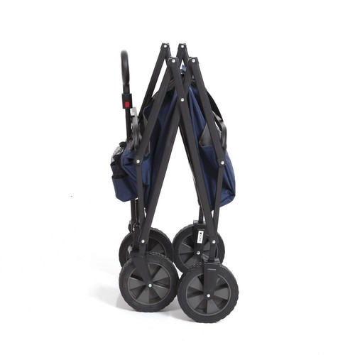 Carrello da giardino 21' blu 150 libbre pieghevole pneumatico fuoristrada telaio acciaio - Foto 5 di 7