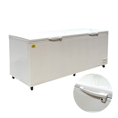 NSF 89'' W 35 Cu. ft. Commercial 2 Door Chest Freezer, White