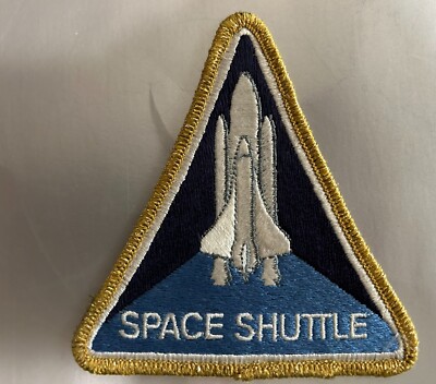 MR ALE Vintage NASA 4X4'' Patch Space Shuttle - Gold Trim P7-5