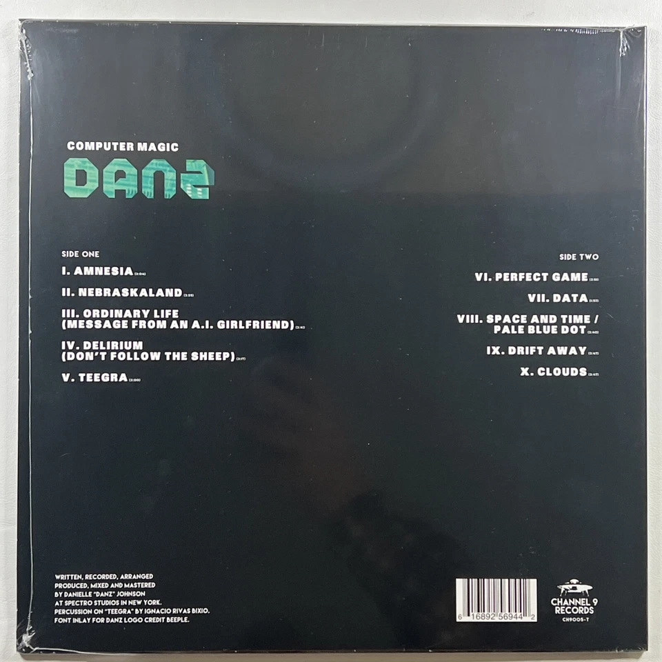 Computer Magic “Danz” LP/Channel 9 Records (Sealed) Transparent 2019 45RPM  - Image 2 of 2
