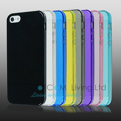 TPU Weich Silikon Klar Farben Gel Back Case Cover Apple iPhone 5