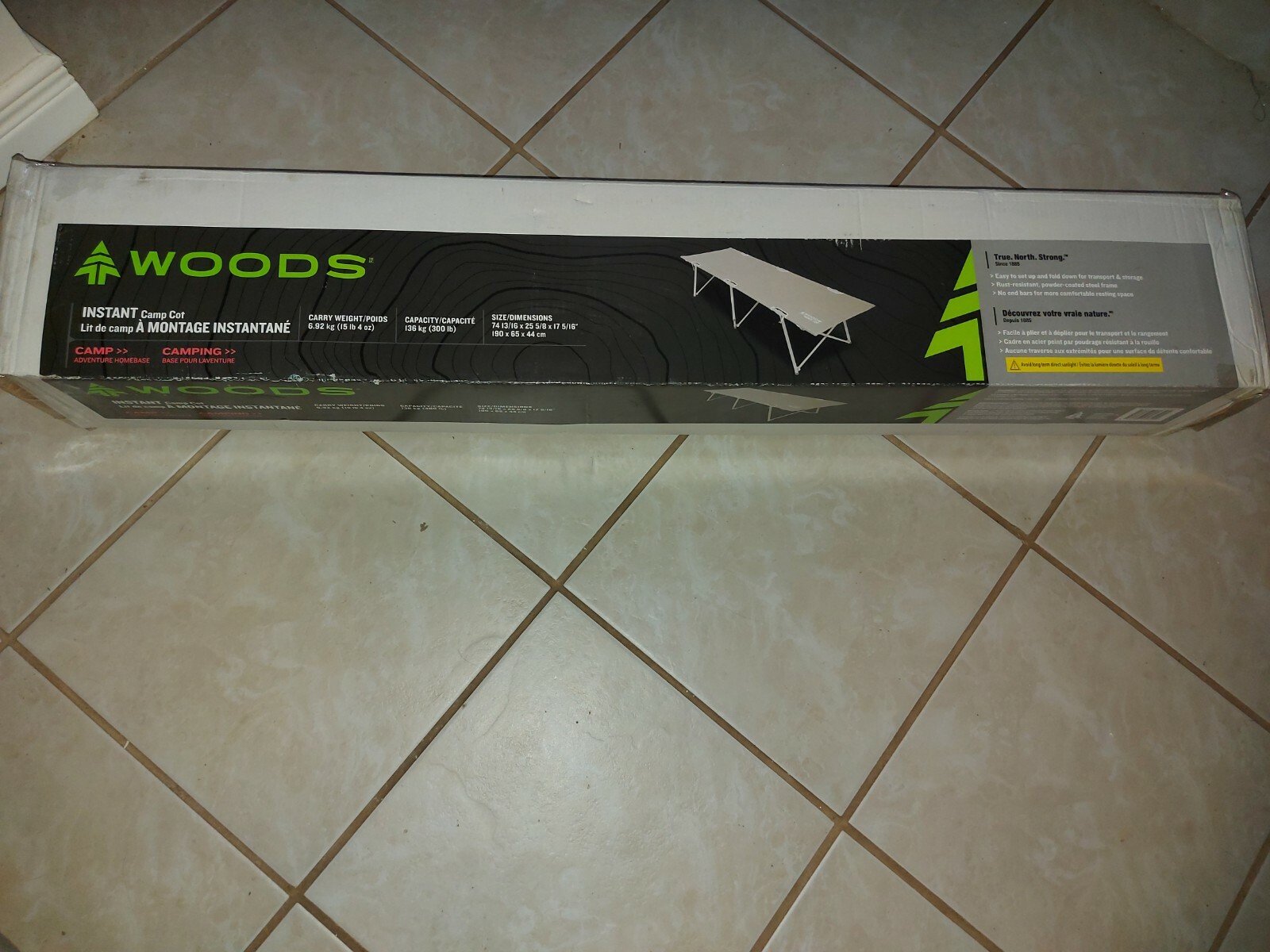 woods instant camp cot