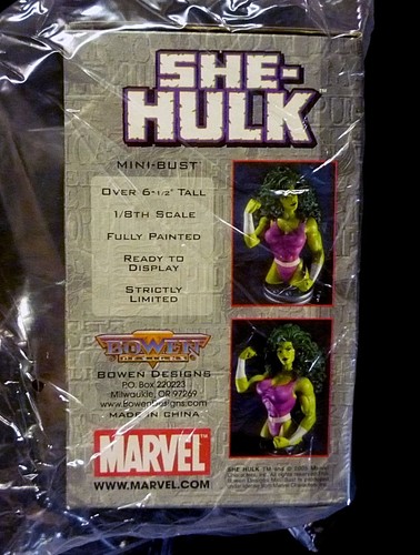 She Hulk Bust Statue New 2005 Avengers Bowen Designs Marvel She-Hulk Amricons - Picture 3 of 5