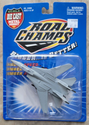 Vintage New 1999 Road Champs Diecast US Navy F-14 Tomcat Fighting 14 Tophatters