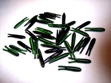 100 Beetle Spinner Bait Body Catalpa Worm Style Lure 1-1/4  Catfish Crappie Bass