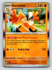 Stage 1 Hariyama HP 140 Arm Thrust Practice Rocket Slap Rarity Orange
