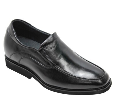 CALDEN K312318 - 2.8 Inches Elevator Height Increase Lightweight Loafers Black