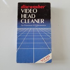 DISCWASHER Video Head Cleaner VHS Format Tape VCR Audio Video Performance