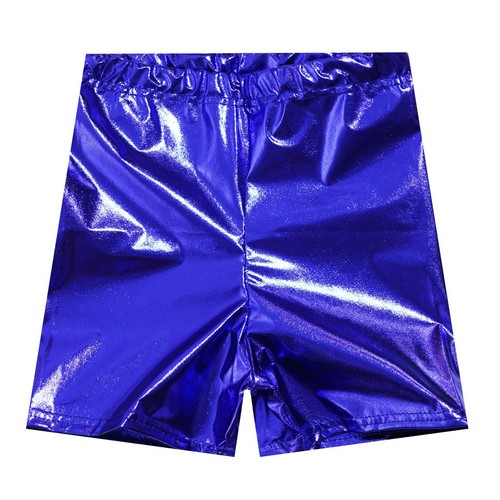 Kids Metallic Party Dance Performance Hot Pants Youth Shorts Practice Costume - Picture 23 of 72