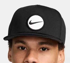 Nike Pro Cap Structured Dri-FIT Golf Hat Black Snapback L/XL HF7482-010