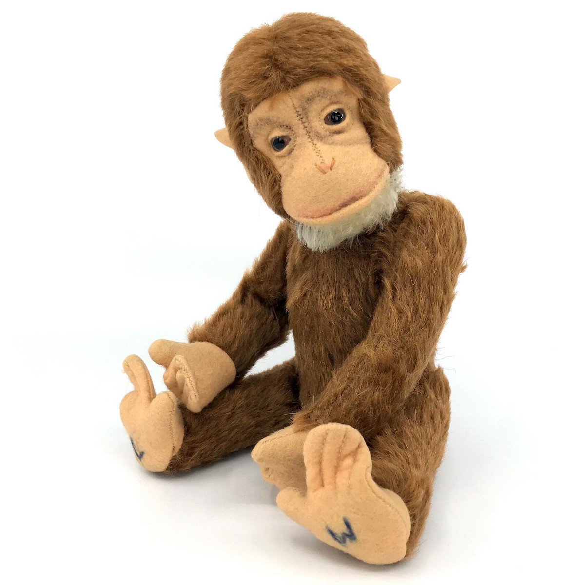 Schuco Tricky Monkey Yes No Chimp Mohair Plush 26cm 10in 1950s