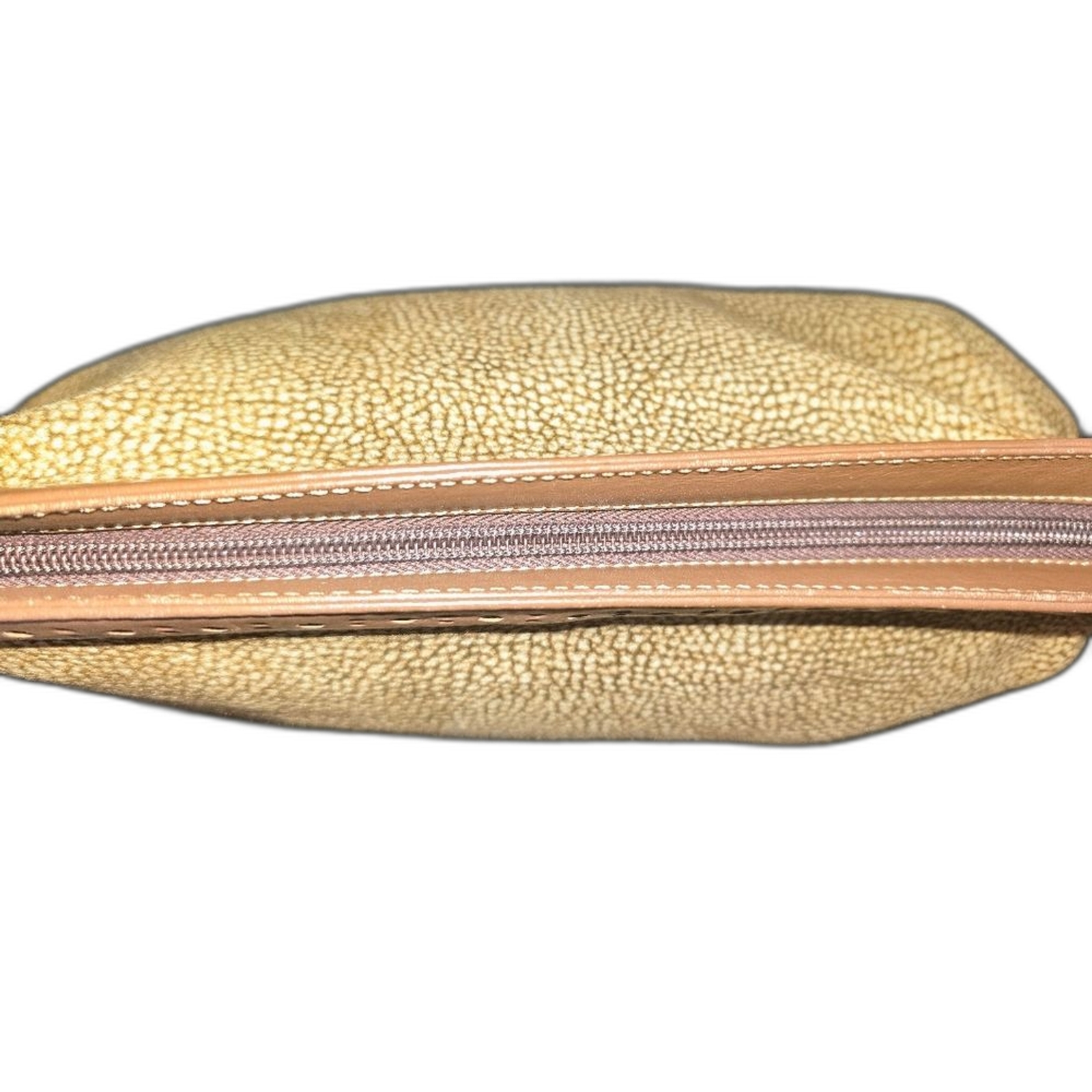 Borbonese Elegant Tan Leather Clutch — image 3