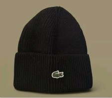 ✅️💯 Lacoste Warm  Winter Hat Black   Avaliable 🇬🇧  