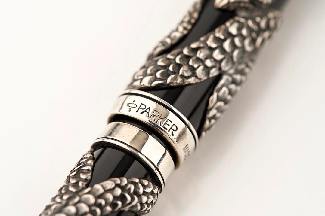 New 1997 Parker Sterling Silver Snake LE xxx/ 5000 Fountain Pen