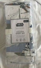 Pottery Barn Kids Star Wars Organic Sheet Set Toddler NWT