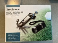 Brookstone Golfer's Multi-Tool and Distance Finder Set NEW
