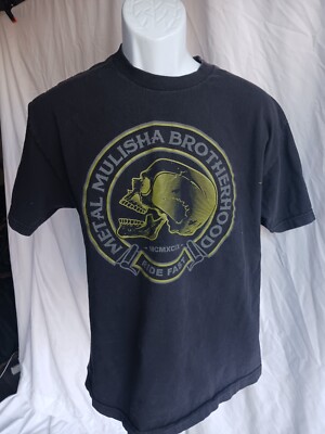 Metal Mulisha Men's Black Short Sleeve T Shirt brotherhood Size Large Y2K A7