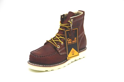 CACTUS FOOTWEAR WORK BOOT 6070M BROWN OIL RESISTANT MAXIUM COMFORT MEN'S