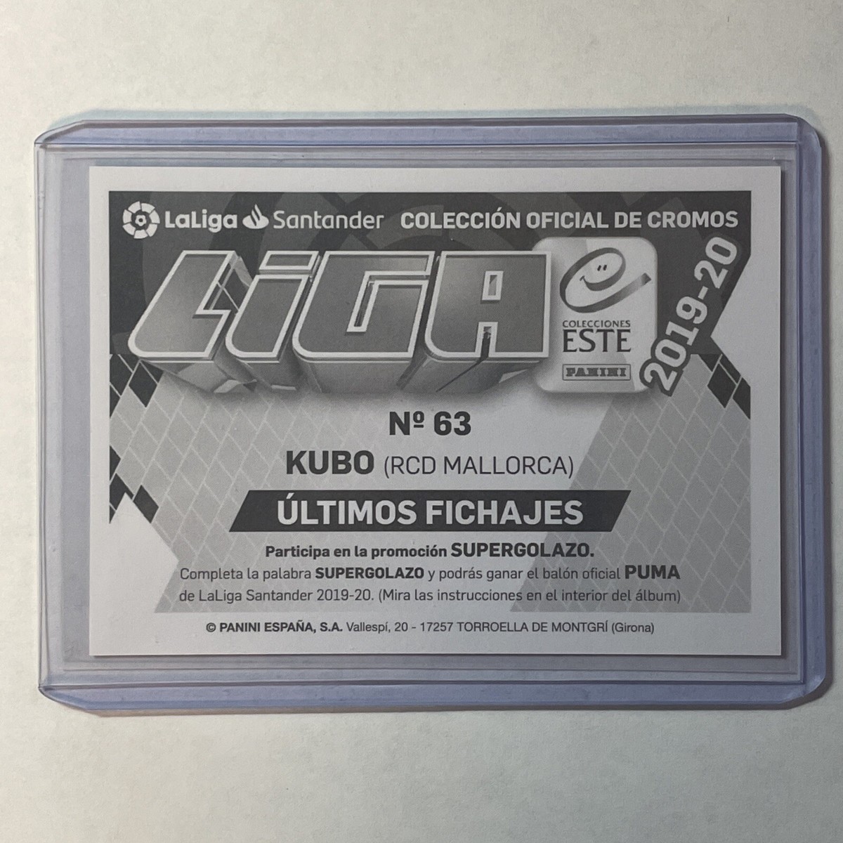 2019-20 Panini Liga Este Takefusa Kubo Rookie N63 Sticker Card | eBay