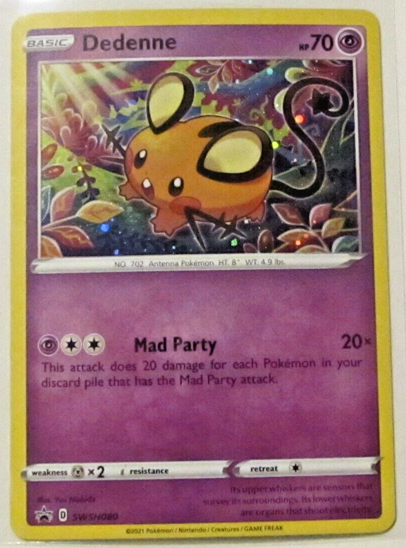1 POKEMON CARD TCG/DEDENNE/SWSH080/PROMO/HOLO/2021 ** COLLECTIBLE **