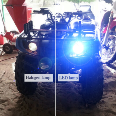 ライト 2 8000K LED Bulbs for Kawasaki KFX80 & Suzuki LT80 w Maier