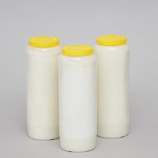 20 White Sanctuary Candles 9 Day Burning Church Candles, Suited for Home Worship