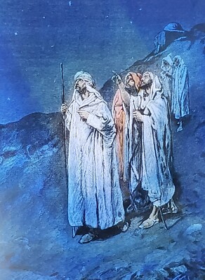 The Heavens Declare the Glory of God, vintage Magic Lantern Glass Slide