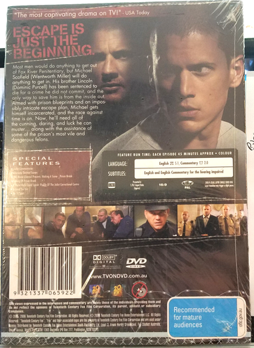 Prison Break : Season 1 (DVD, 2005) - Picture 2 of 2