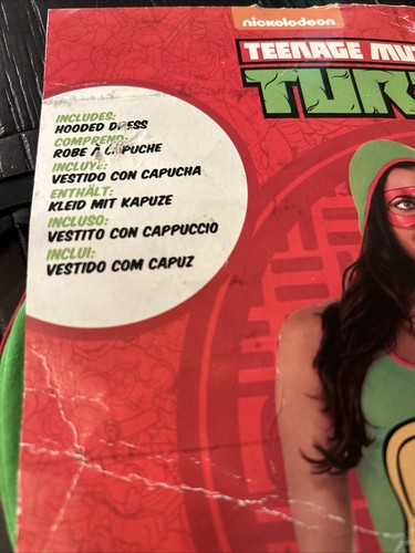 LIZENZIERTES TEENAGE MUTANT NINJA TURTLES RAPHAEL KAPUZENKLEID ERWACHSENENKOSTÜM MEDIUM - Bild 2 von 3