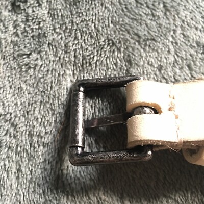HTC Hollywood Trading Company Studded Beige Leather Belt HTC Hollywood Trading Company Studded Beige Leather Belt