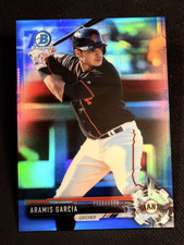 2017 Bowman Chrome BLUE REFRACTOR Aramis Garcia item 1