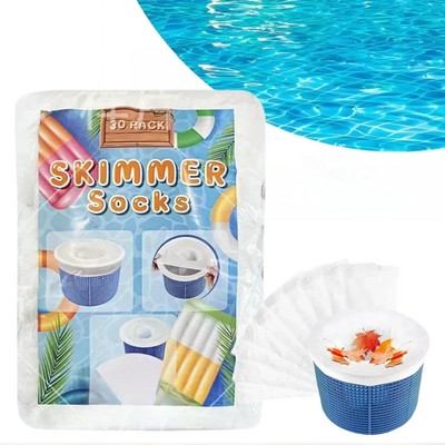 Bellar 30-Packs Pool Skimmer Socks Above Ground Pool Ultra Fine Mesh Screen Sock