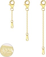 KettenverläNgerung 925 Sterling Silber Gold FüR Halskette Armband FußKette