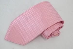 DONALD J TRUMP PINK SILK MEN'S NECK Tie W:3 1/2" BY L:62"