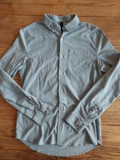 Lululemon Commission Long Sleeve Shirt Mens Medium Button Up Pocket Stretch Blue