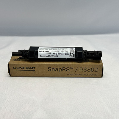 Generac RS802 SnapRS Inline Disconnect Device Switch - Box Of 23