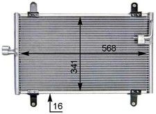 Klimakondensator Aluminium für Fiat Ducato 230 244 2.0 2.2 2.3 2.5 2.8 81-06