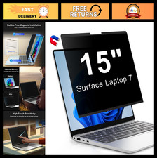Magnetic Privacy Screen Filter for 15" Laptop - Anti-Glare, Blue Light Blocking