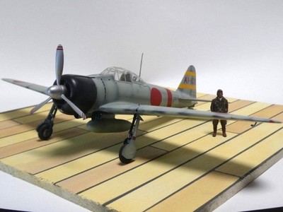 Tamiy1 48 Imperialavy Mitsubishi A6M2b Zero Fighter Model 21 Painted Finished 4w