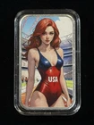 Bullion Baddies Summer G. Ames 1oz .999 Silver Bar USA Olympics No COA Item #253
