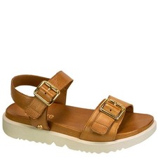 REVERE Womens CYPRUS Leather Sandal in Tan NIB size 10