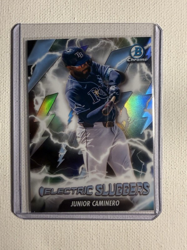 2026 Bowman Junior Caminero Electric Sluggers Chrome Insert Tampa Bay Rays 📈📈