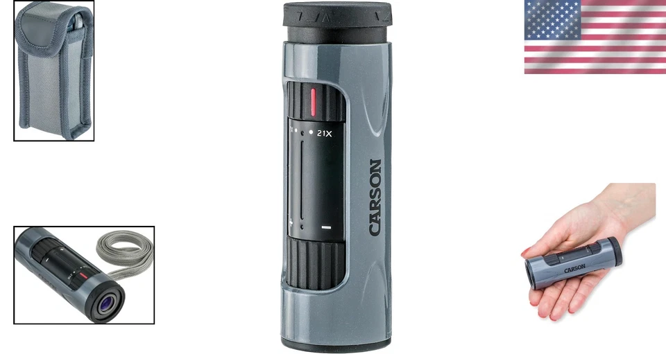 Monocular BAK-4 Coated 7x-21x21mm Zoom Lightweight Travel Bird Watching - Image 2 of 4