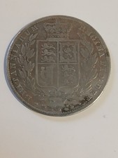 1845 half crown  in decent condition.This is a Queen Victoria young head coin
