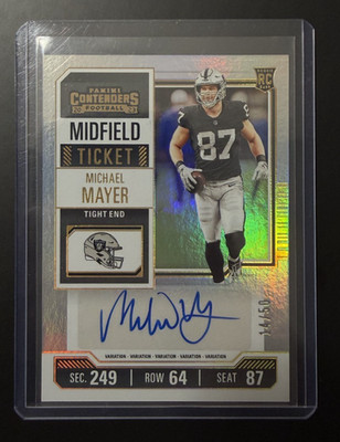 MICHAEL MAYER 2023 Panini Contenders Midfield Ticket Rookie Auto #187 14/50