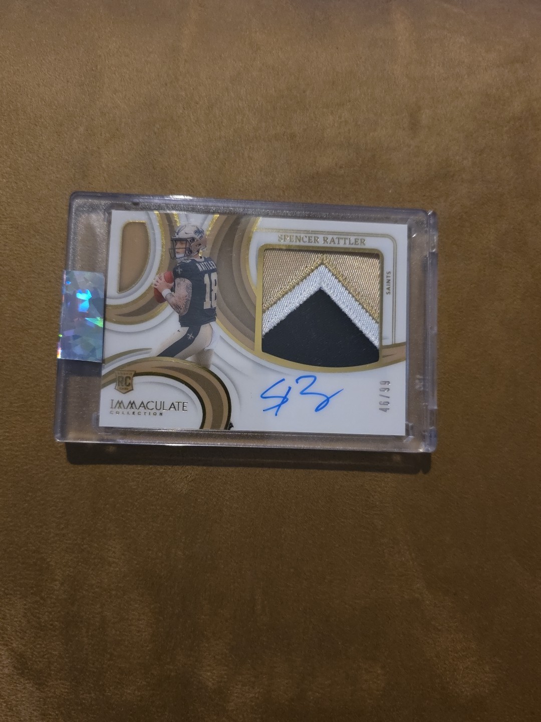 2024 Panini Immaculate Spencer Rattler Premium Patch RC Auto RPA /99 Saints