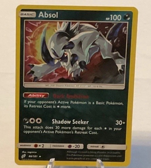 Pokémon TCG Absol SM-Team Up 88/181 Holo Rare Basic 100 HP English