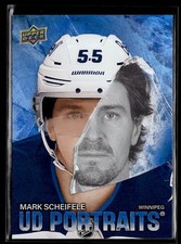 2025-26 Upper Deck Series 2 UD Portraits #P-46 Mark Scheifele