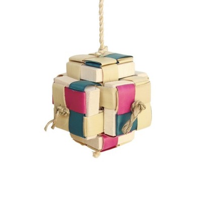 A&E Cages Happy Beaks Pixel Cube Bird Toy