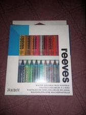 Reeves 24 PC Color Wax Pastels